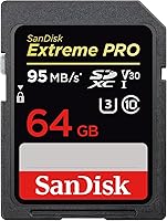 SanDisk 64GB Extreme PRO SDXC UHS-I card, Class 10, UHS Speed Class 3 (U3) - SDSDXXG-064G-GN4IN