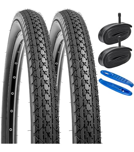 【未使用/送料込】ハイディー2 BRIDGESTONE 自転車タイヤ2本組 HYDEE 特価(5/31 18時まで) PRブラウンタイヤ+籐風バスケット HYDEE.2