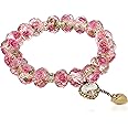 Betsey Johnson Tzarina Pink Beads Stretch Bracelet