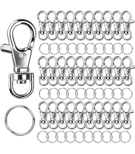 Amazon | ナスカン キーホルダー金具 10個入 シルバー