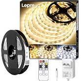 Lepro テープライト led 5m 12V 電球色・昼白色・昼光色 明るさ調整 間接照明 リモコン付き 調光調色 イルミネーションライト 3ピン 2835SMD カット可能 取付簡単 非防水 店舗 室内 ホーム装飾用 DIY