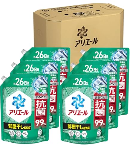 Amazon | アリエール 超抗菌ジェル 部屋干しプラス 超特大 詰め替え