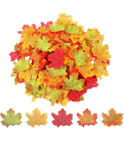 Amazon｜装飾 用 紅葉 造花 もみじ 13色 650枚 セット 楓の葉 秋 飾り