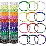 360 Pcs Neon Rope Woven Adjustable Friendship Bracelets Kids Rope Bracelets Bulk Bracelets Neon Bracelet in 12 Assorted Neon 