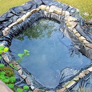 Amazon Co Jp 人工池用防水シート 透湿防水シート 人工池 厚手 耐水uvシート 魚のいる池 小川の噴水 ウォーターガーデン用の大きな魚のいる池のラインの池の皮 折り畳み式の耐久性のある防水造園フィルム 複数のサイズ Diy 工具 ガーデン