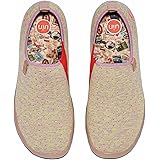 UIN Women's Painted Travel Shoes Slip Ons Walking Casual Loafers Lightweight Comfortable Sneaker Comfortable ToledoⅠ Color