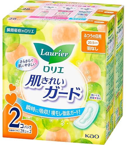 Amazon | ロリエ 肌きれいガード 昼用 羽なし 28コ入 | ロリエ | 生理