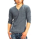 (スペイド) SPADE Tシャツ メンズ 無地 七分袖 半袖 カットソー Vネック【q424】