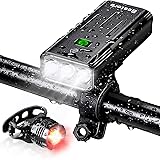 Bestore 自転車 ライト【5200mAh大容量 USB充電式 】 自転車ヘッドライト 防水 LED 800ルーメン モバイルバッテリー機能付き テールライト付き ３つ調光モード クロスバイク ロードバイク キャンプ ハイキング サイクリング 懐