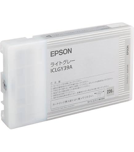 Amazon.co.jp: Seiko Epson ICGY39A Ink Cartridge, Gray, 7.8 fl oz