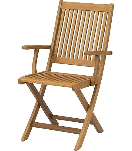 Amazon.co.jp: ガーデンチェア 2脚セット 折りたたみ チーク天然木