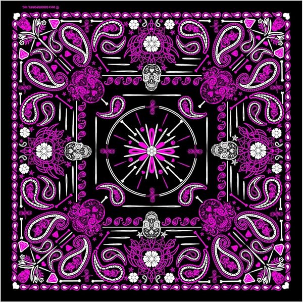 Amazon | [ホットレザーズ] 米国発 スカル ペイズリー柄