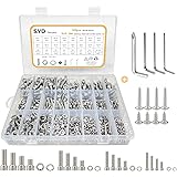 Senyard 錆びない ボルト ナット セット M6 M5 M4 M3 六角穴付き 528pcs ステンレス ネジ ワッシャー 六角レンチ収納ケース付き