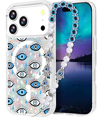 EYZUTAK Case For IPhone 14, Colorful Retro Oil Painting Printed Flower Laser Glossy Pattern Cute Curly Waves Border Exquisite Phone Cover Stylish - View #13