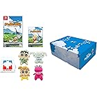 【オリジナルデザインBOXでお届け】クレヨンしんちゃん『オラと博士の夏休み』~おわらない七日間の旅~ -Switch +クレヨンしんちゃんグッズセット(サトーココノカドー柄レジ袋風エコバッグ、ぬいぐるみマスコット(パジャマしんちゃん・ひまわり・シロ・