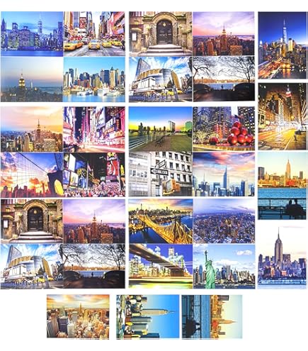 Amazon | ニューヨークポストカード30スタイルセットNYCお土産ポスト
