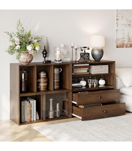 Amazon.co.jp: FUFU&GAGA キャビネット サイドボード LEDライト付き