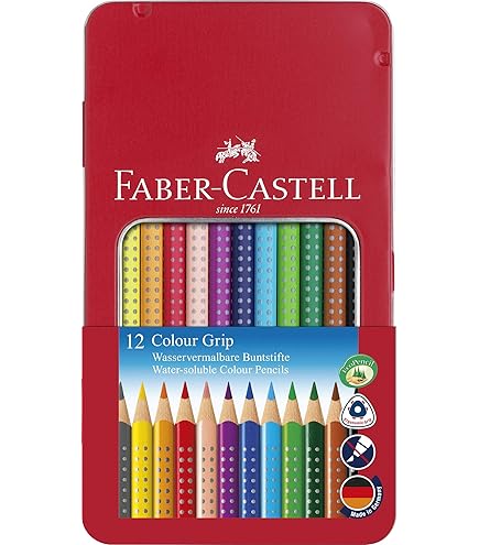 faber-castell 水彩色鉛筆 スタジオボックス アートグリップ アートグリップ水彩色鉛筆38色ｽﾀｼﾞｵBox