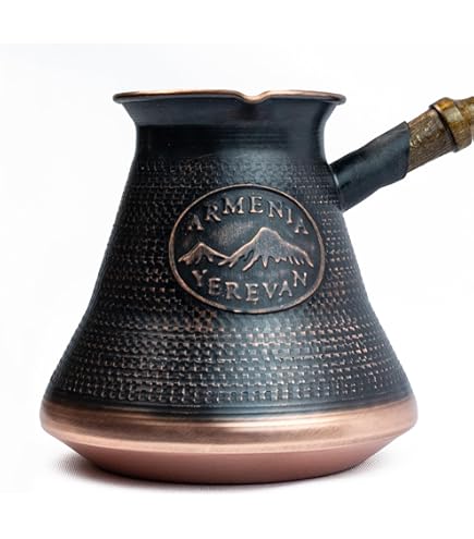 Turka Coffee Maker 10 Oz - Turkish Cezve Coffee Pot Copper 300 Ml