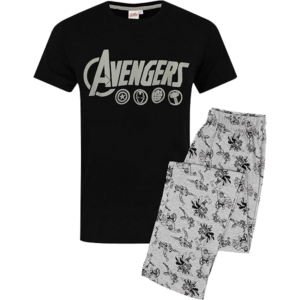 Pijama Una Pieza Marvel - Traje Unión Superhéroes Navidad Unisex