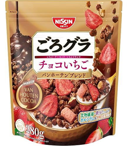 Amazon.co.jp: ごろグラ 日清シスコ チョコ いちご バンホーテン