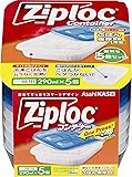 Ziploc ジップロック コンテナー ごはん保存容器 一膳用 薄型 5個入