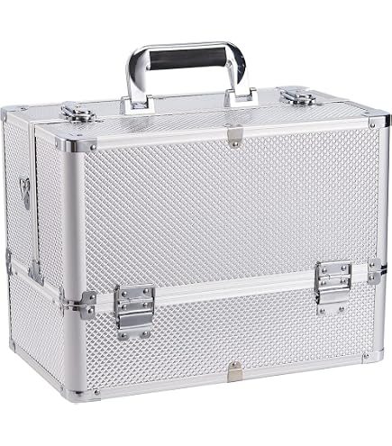 Amazon | ・アルミフレーム コスメケース メイクボックス コスメ