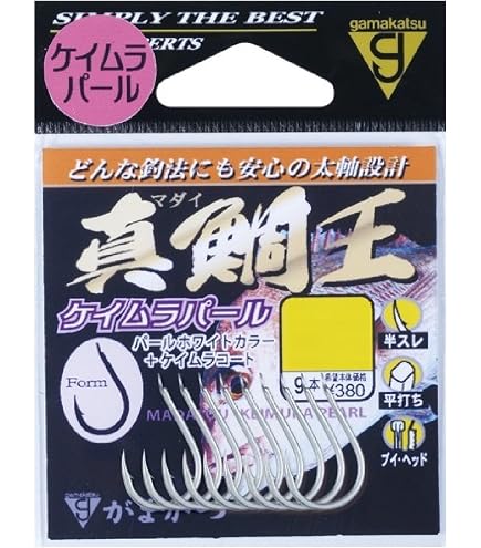Amazon | がまかつ(Gamakatsu) 一刀真鯛 フック 金 9号 釣り針