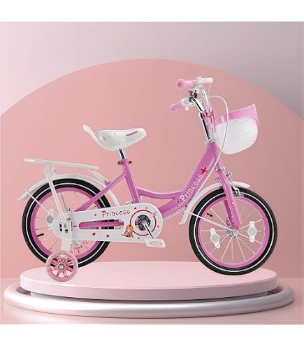 Amazon | キッズバイク炭素鋼フレーム子供用自転車リトルプリンセス