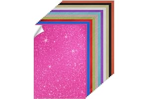 Neiang グリッターシート 22枚セット 11色 A4サイズ カッティングシート 応援うちわ カラーシール 手作り 素材 DIY手芸用 推し活グッズ マルチカラー