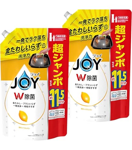 Amazon.co.jp: ジョイ 【まとめ買い】 [大容量] W除菌 食器用洗剤 贅沢