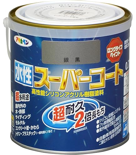 Amazon | ニッペ ペンキ 塗料 水性フレッシュワイド 0.7L シルバー