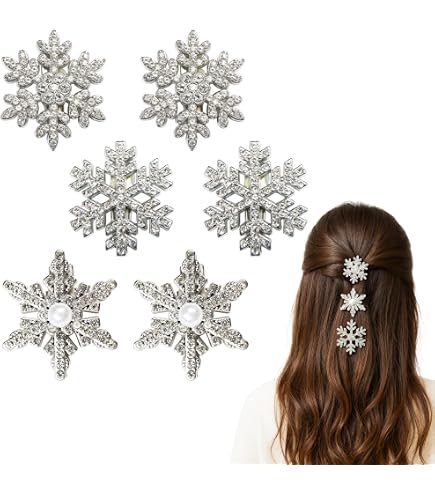 Amazon | SOESFOUFU 個 雪の結晶デザインかんざし bride fashion