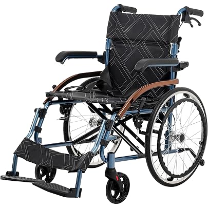 Amazon | 車椅子 介護用 自走用 アルミ製 軽量 自立可能 介助ブレーキ