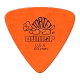 Dunlop Tortex トライアングルギターピック/プレクトラム 24個 - 0.60mm オレンジ ハンディピック缶入り