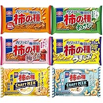 Amazon.co.jp: 柿の種 柿ピー 6種類 詰め合わせ セット （ 柿の