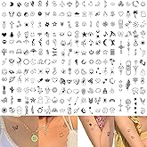 DELUXEFOX タトゥーシール 234枚入り ボディーシール タトゥーシール 2週間 入れ墨シール タトゥーシール 鳥 花 かわいい おしゃれ 防水 ステッカー レディース タトゥーステッカー 簡単貼る 腕 足 体 胸 肩 背 小さい