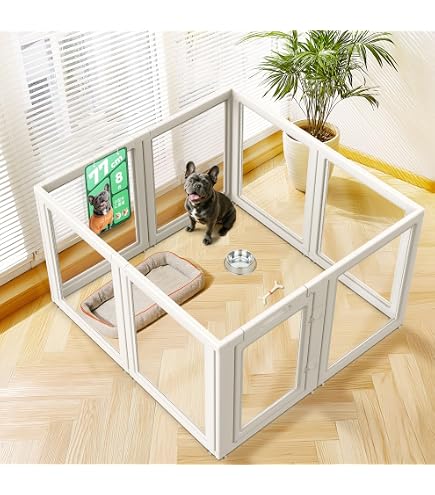 Amazon | HAKOPE 【圧迫感のないクリアサークル】 ペットサークル 犬