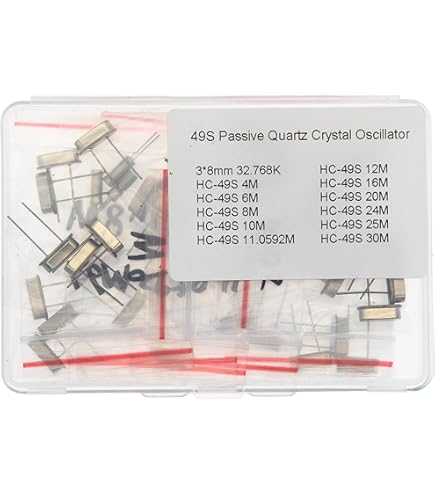 Amazon.co.jp: uxcell 水晶振動子 32.768 KHz 25Kohms 20ppm メタル