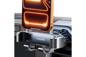 AINOPE Phone Holder Car Vent 2026 Gravity Air Vent Car Phone Holder Mount with Newest Vent Clip Hand Free Stand Cell Phone Car Accessories for iPhone 17 Pro Max 16 15 14 13 Antitheft Protection