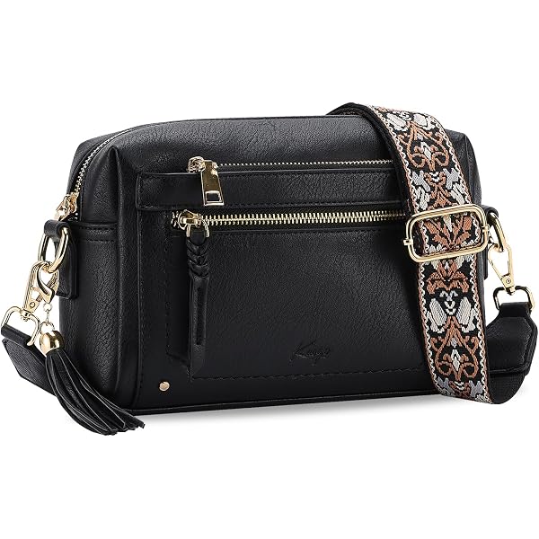 Kasqo Vegan Leather Crossbody Bag For Women – Hobo Purse With Guitar Strap, Spacious & Adjustable - View #10