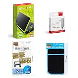 【4点セット:本体+ACアダプター+フィルム+ポーチ】2DS Newニンテンドー2DS LL ブラック×ライム