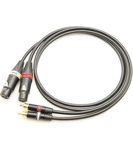 Amazon | ONKODO 2791 XLRメス-RCA 赤白2本ペア 変換ケーブル (1m