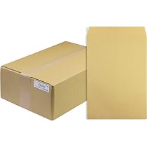Amazon | マルアイ 封筒 A4 角形2号 角2 茶封筒 クラフト封筒 テープ付