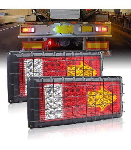 Amazon | Xuzimaoyi テールランプ トラック用 12V～24V兼用 正方形