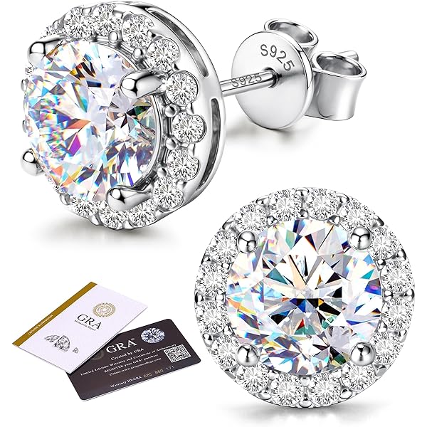 Men's 3D Invisible Set Square Earrings - Sterling Silver Princess Cut CZ, Screw Back, 12mm - View #9