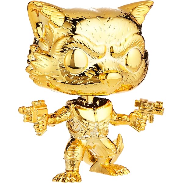 Rocket Raccoon Gold Chrome Exclusive 