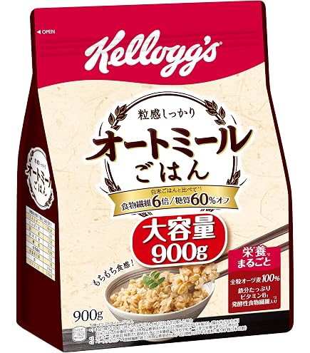 Amazon.co.jp: オートミール 2kg 大粒 【ロールドオーツ チャック付き