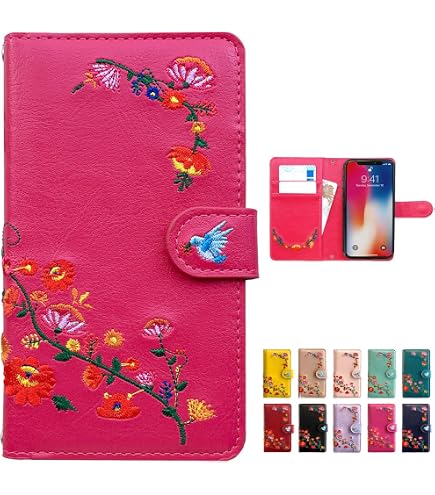 Amazon.co.jp: [村上隆] 手帳型 スマホ ケース お花柄 Flower Flip