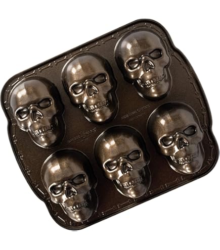 新品Lodge Seasoned 鋳鉄製スカルミニケーキパン Amazon｜Lodge Seasoned 鋳鉄製スカルミニケーキパン